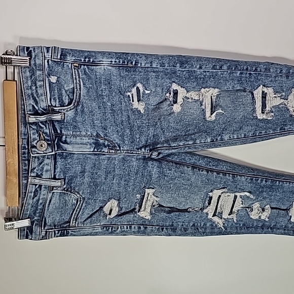 American Eagle next level stretch size 4 distressed style jeggings - Picture 2 of 8